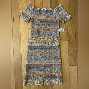 The Impeccable Pig Multicolor Floral Smocked Set Size Small